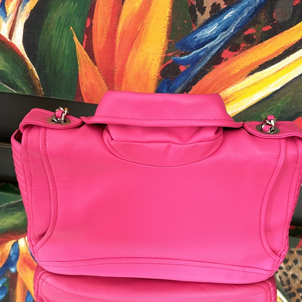 Moschino Couture 1 Milano Barbie Pink Biker Jacket Bag - never Used - Picture 4 of 16